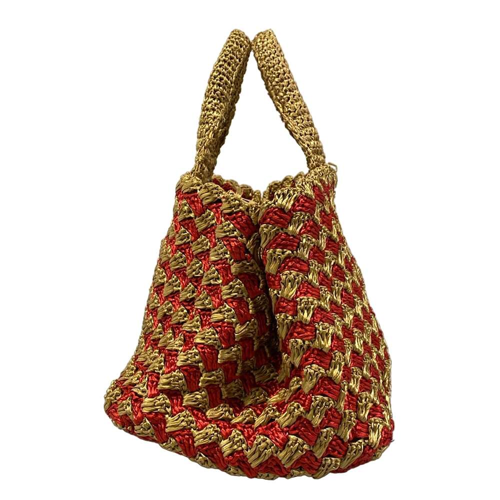 Prada Tote Bag Beige Red - Picture 2 of 15